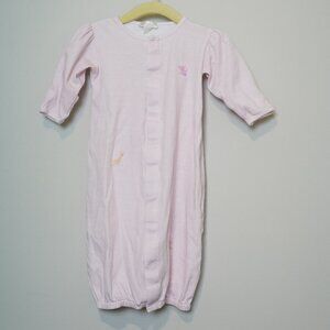 Kissy Kissy Pink Striped Convertible Gown Size 3M
